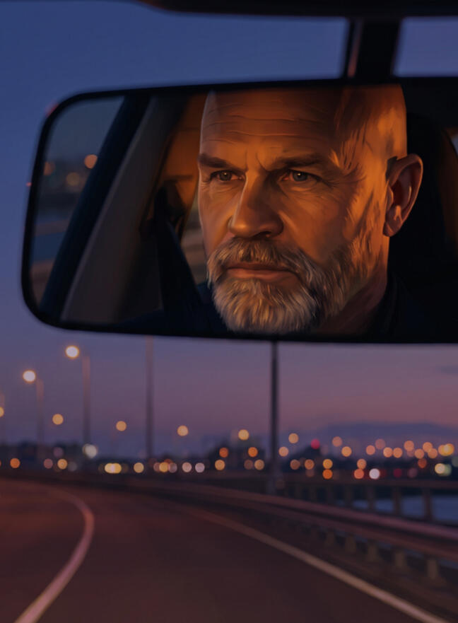 De Stille Kracht Beveiliger staat rustig en scherp in een bewegende menigte - De Stille Kracht