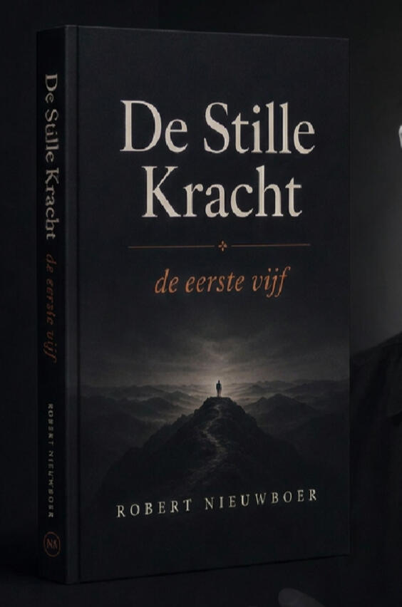 Beveiliger staat rustig en scherp in een bewegende menigte - De Stille Kracht